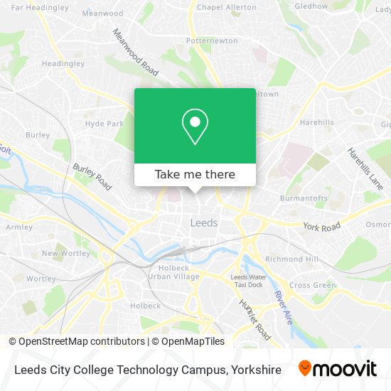 Leeds City College Technology Campus map