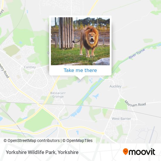 Yorkshire Wildlife Park map