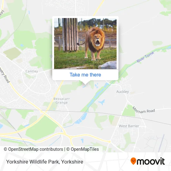 Yorkshire Wildlife Park map