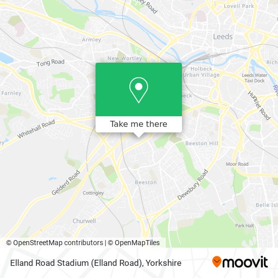 Elland Road Stadium map