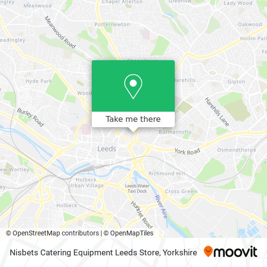 Nisbets Catering Equipment Leeds Store map