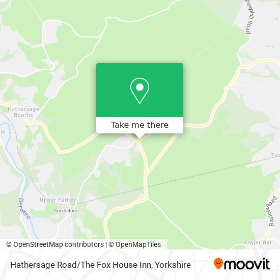 Hathersage Road / The Fox House Inn map