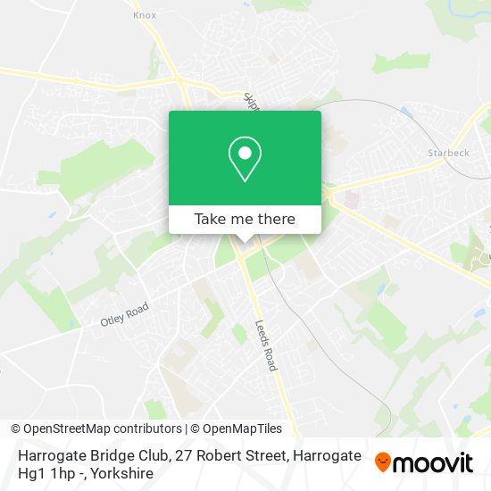 Harrogate Bridge Club, 27 Robert Street, Harrogate Hg1 1hp - map