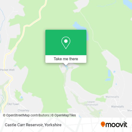Castle Carr Reservoir map