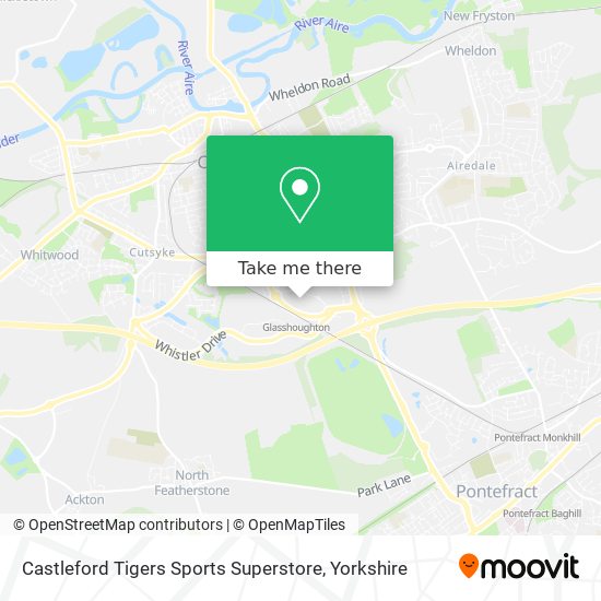 Castleford Tigers Sports Superstore map