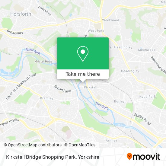 Kirkstall Bridge Shopping Park map