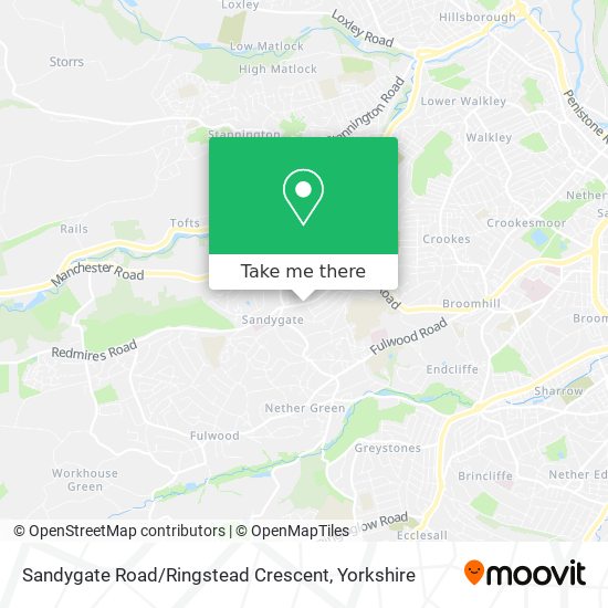 Sandygate Road / Ringstead Crescent map