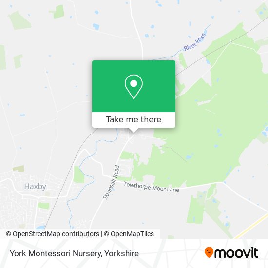 York Montessori Nursery map