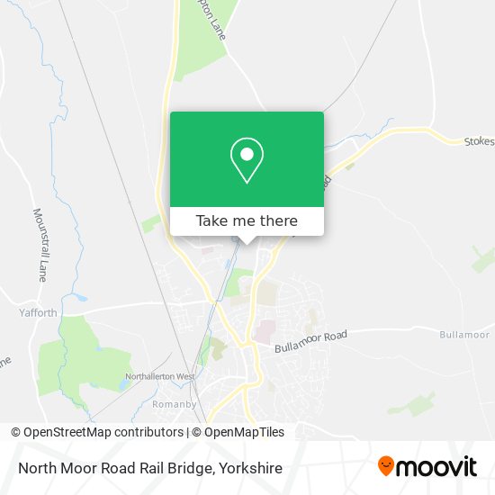 North Moor Road Rail Bridge map