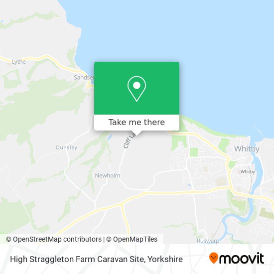 High Straggleton Farm Caravan Site map