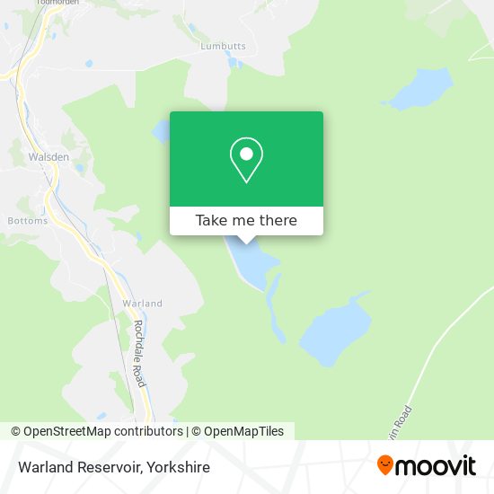 Warland Reservoir map