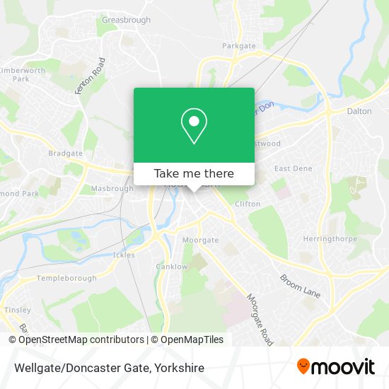 Wellgate/Doncaster Gate map