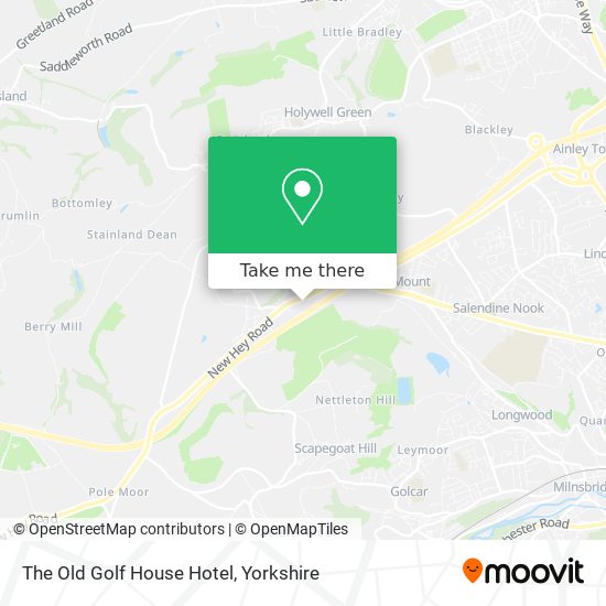 The Old Golf House Hotel map
