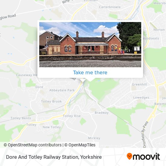 Dore And Totley Railway Station map