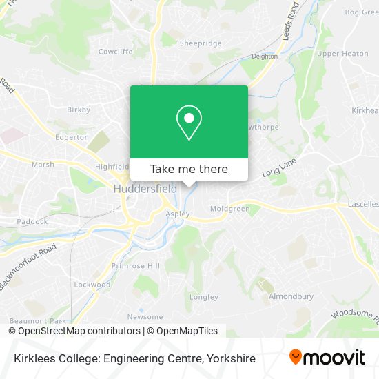 Kirklees College: Engineering Centre map