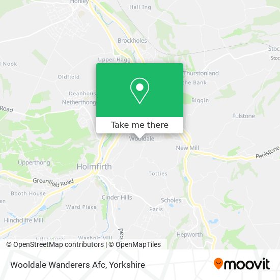 Wooldale Wanderers Afc map