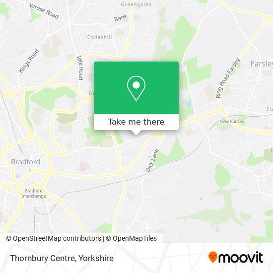 Thornbury Centre map