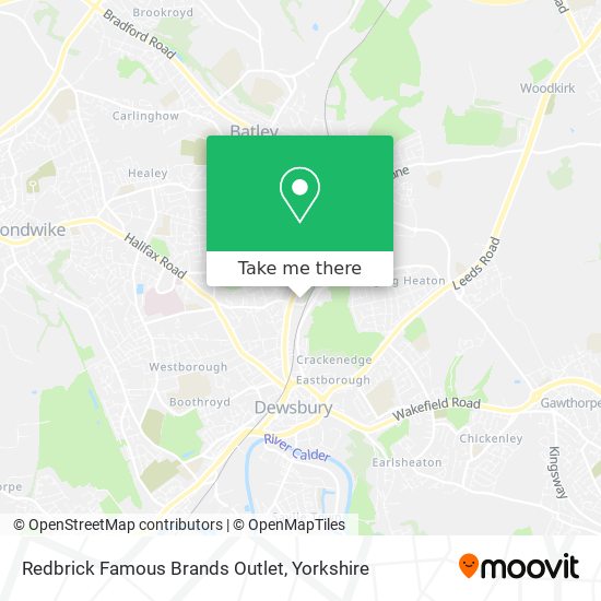 Redbrick Famous Brands Outlet map