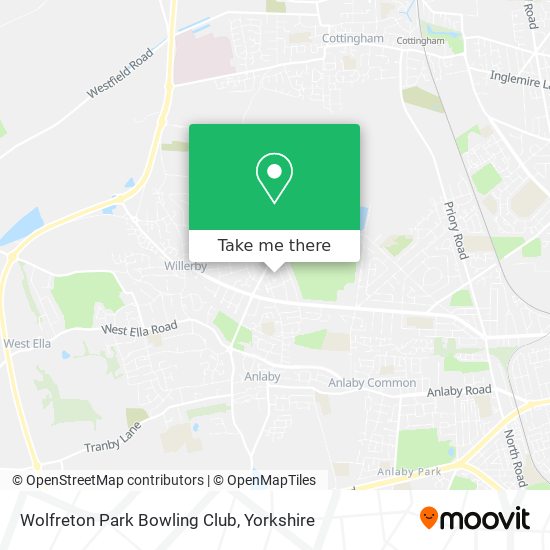 Wolfreton Park Bowling Club map