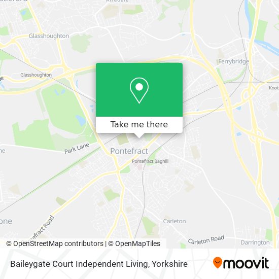 Baileygate Court Independent Living map