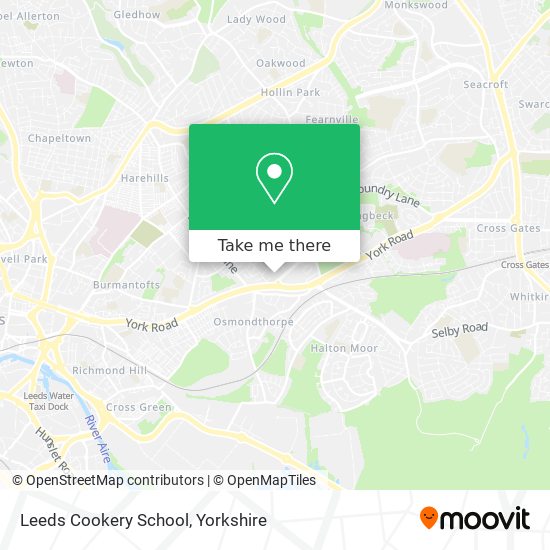 Leeds Cookery School map