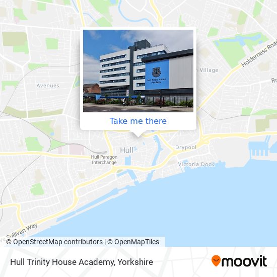 Hull Trinity House Academy map