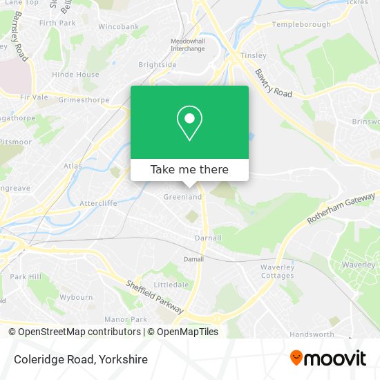 Coleridge Road map