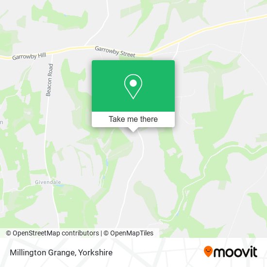 Millington Grange map