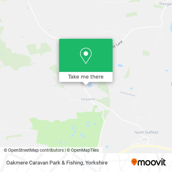 Oakmere Caravan Park & Fishing map