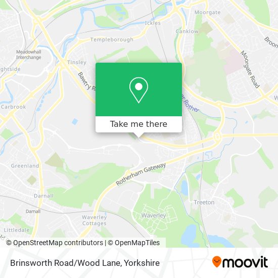 Brinsworth Road/Wood Lane map