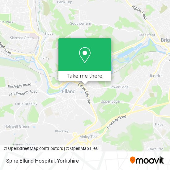 Spire Elland Hospital map