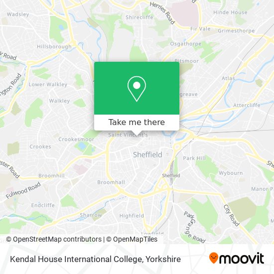 Kendal House International College map