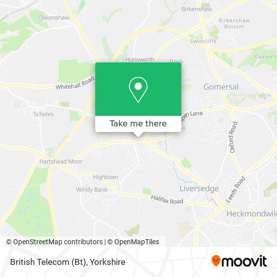 British Telecom (Bt) map