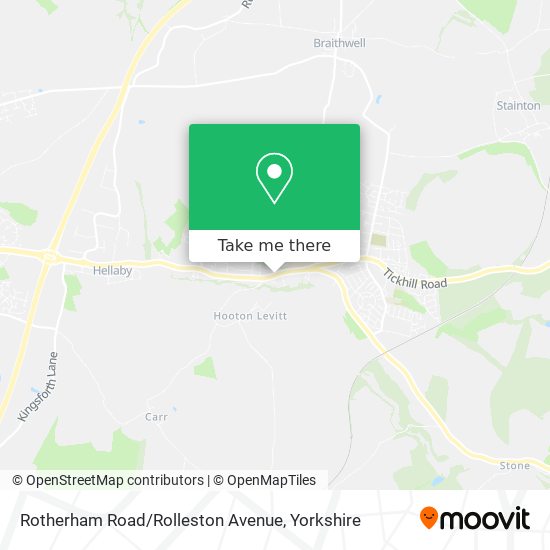 Rotherham Road / Rolleston Avenue map