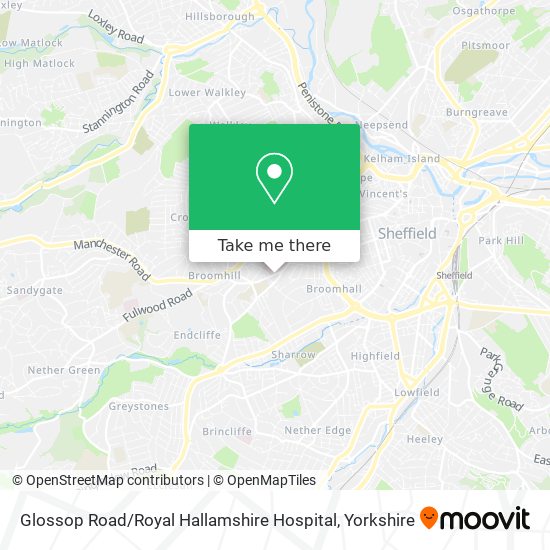 Glossop Road / Royal Hallamshire Hospital map