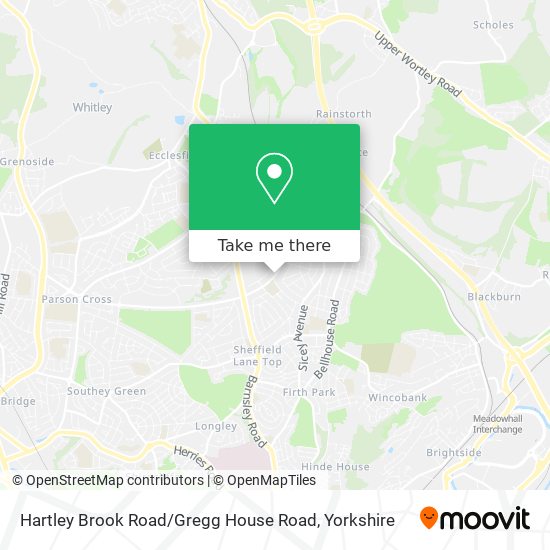 Hartley Brook Road / Gregg House Road map