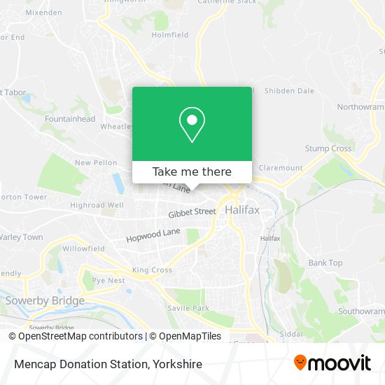 Mencap Donation Station map