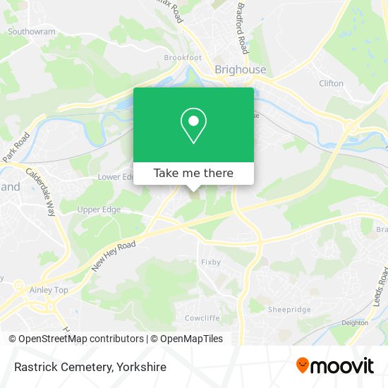 Rastrick Cemetery map