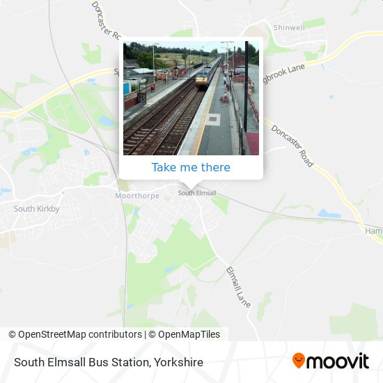 South Elmsall Bus Station map