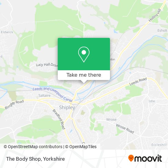 The Body Shop map