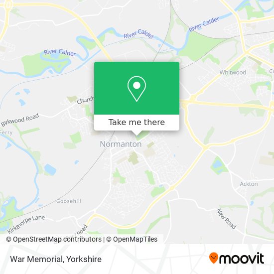 War Memorial map