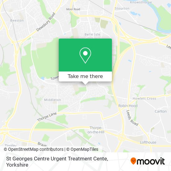 St Georges Centre Urgent Treatment Cente map