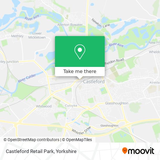 Castleford Retail Park map