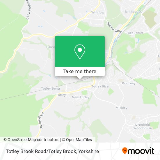 Totley Brook Road/Totley Brook map