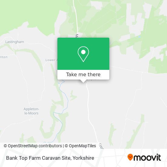 Bank Top Farm Caravan Site map