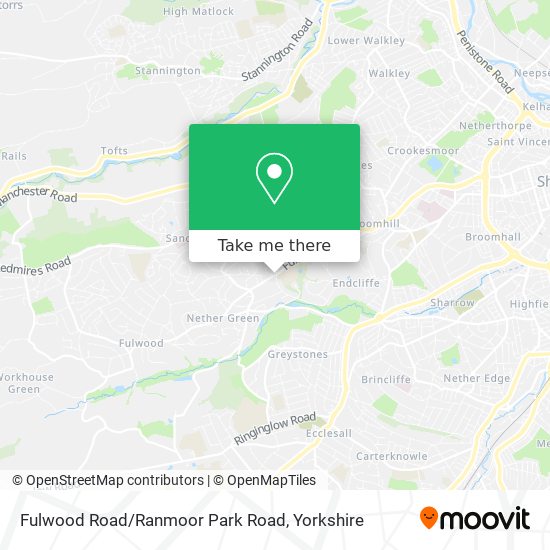 Fulwood Road/Ranmoor Park Road map