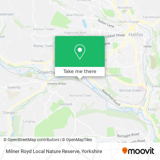 Milner Royd Local Nature Reserve map