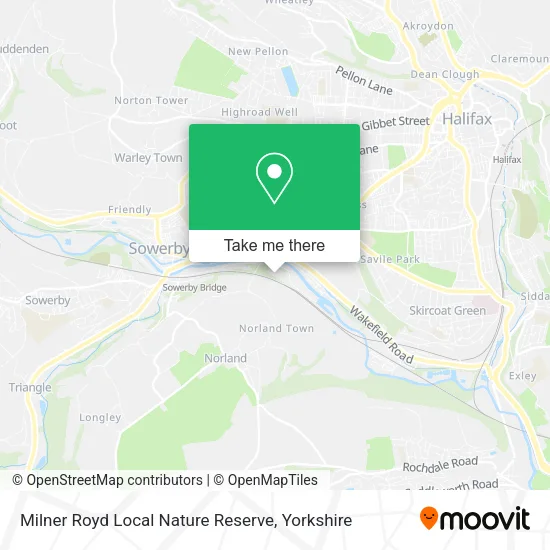 Milner Royd Local Nature Reserve map