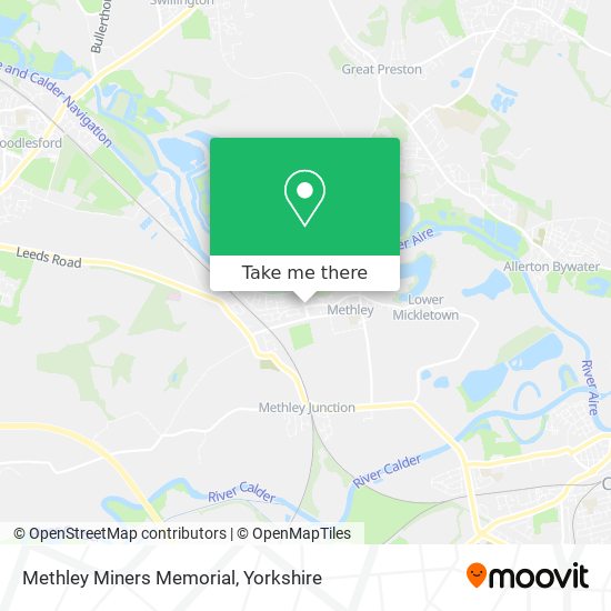 Methley Miners Memorial map
