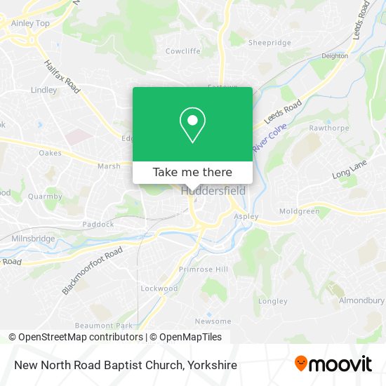 New North Road Baptist Church map
